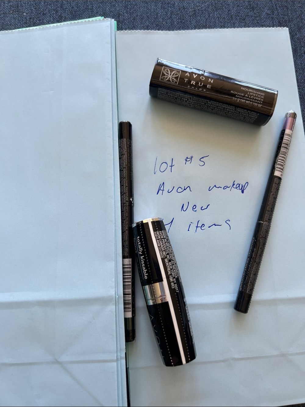 #5 Avon True Lipstick and Pencils - Black and Brown Accents